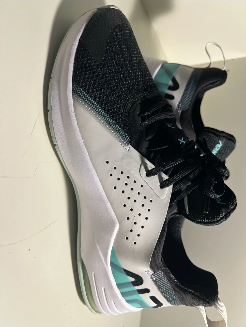 Nike White and Teal Women’s Athletic Sneakers